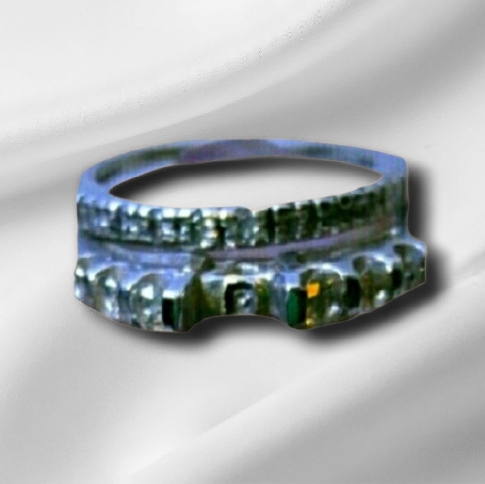 💎 2 solid platinum wedding bands sz 4 1/4 Diamonds